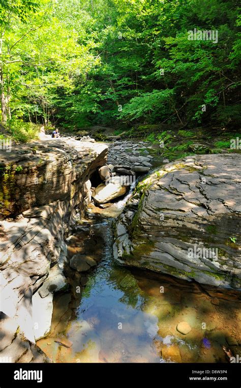 Waterfalls on Kaaterskill Creek in the Catskills Mountains - New York ...