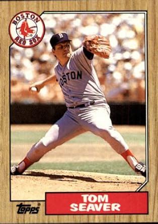 Amazon.com: 1987 Topps Baseball Card #425 Tom Seaver: Collectibles ...