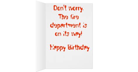 Call The Fire Department Card | Zazzle