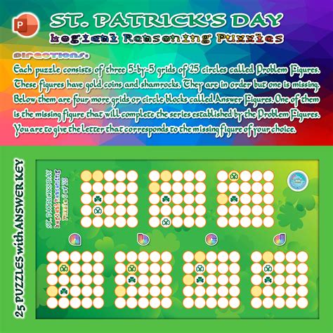 St. Patrick's Day Logical Reasoning Puzzles | Made By Teachers