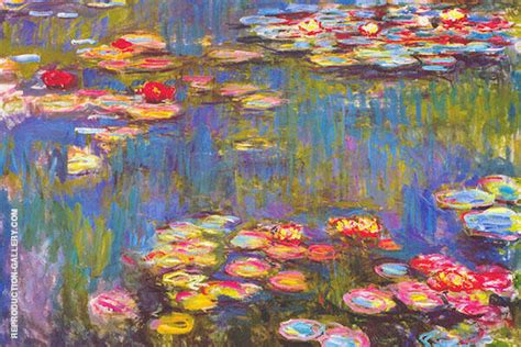 Water Lilies 1916 3 by Claude Monet | Oil Painting Reproduction