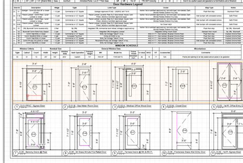 Window Schedule Template