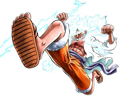 Luffy Gear 5 Grabs Lightning Transparent PNG - PNGAnime