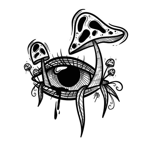 Shroom Eye | Trippy drawings, Tattoo design drawings, Tattoo art drawings