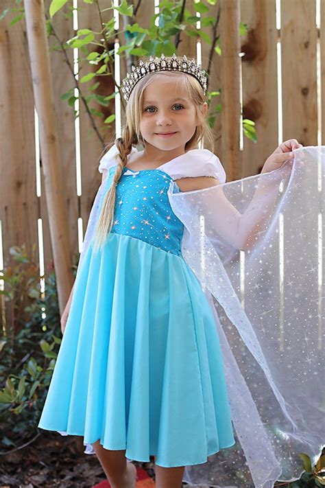 Elsa dress, Elsa costume, Frozen party, princess dress, Frozen birthday party dress, handmade ...