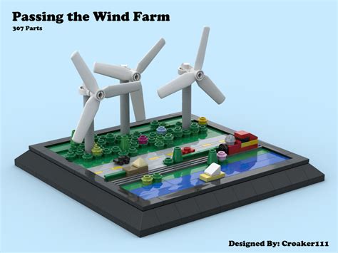 LEGO MOC Passing the Wind Farm by croaker111 | Rebrickable - Build with ...