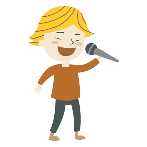 Funny Lady Singer Cartoon Transparent PNG & SVG Vector