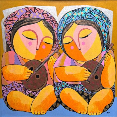 Lute Players by Monique Villaflores - Art Circle Gallery