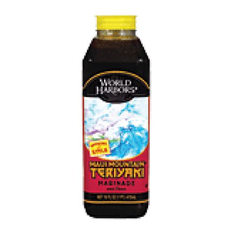 World Harbors Maui Mountain hawaiian style teriyaki sauce & marina18oz