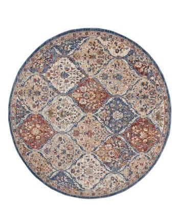 Kenneth Mink KM Home Taza Panel Round Area Rug, 5' x 5' | Round area ...