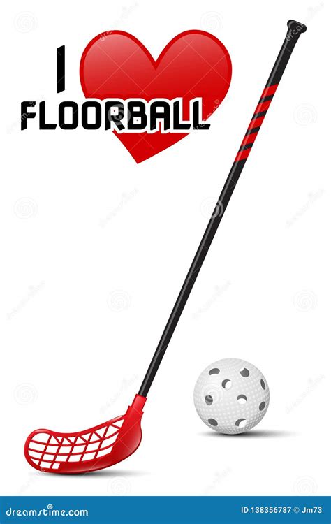 Floorball Equipment Cartoon Vector | CartoonDealer.com #18175767