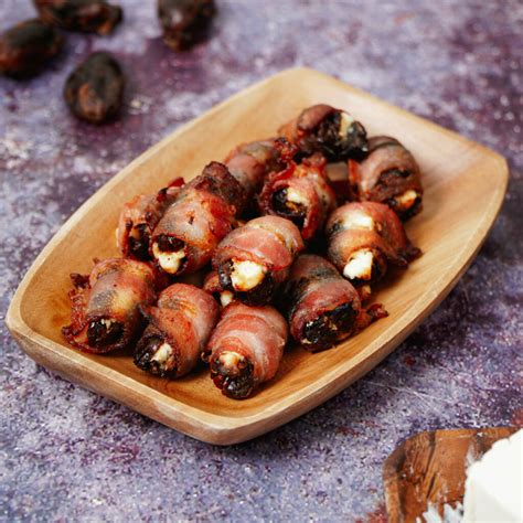 Easy Air Fryer Bacon Wrapped Dates Recipe (+Video) 🥓🍇