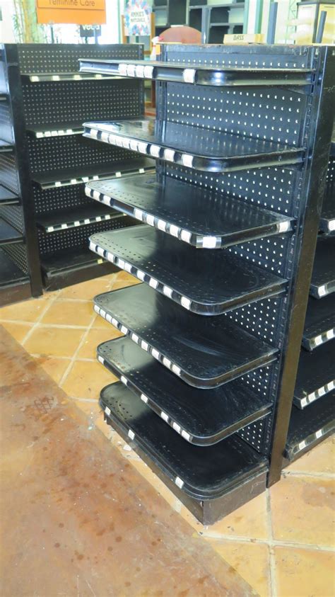 Madix Black Adjustable Retail Shelving Unit 55" Tall, 27" back and ...