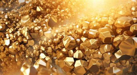 Premium AI Image | A pile of gold nuggets