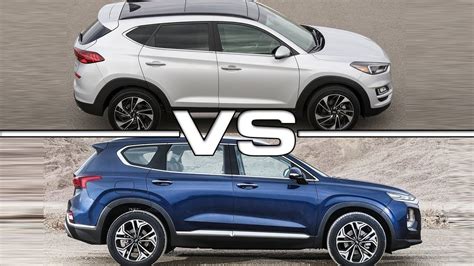 2019 Hyundai Tucson vs 2019 Hyundai Santa Fe - YouTube