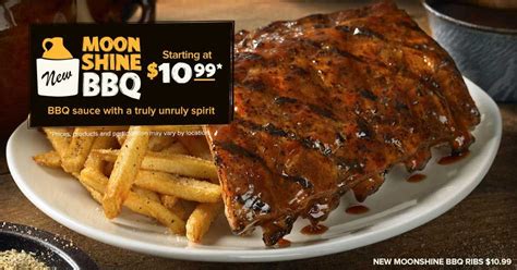 For a limited time get yer shine on at Outback Steakhouse.#MoonshineBBQ #Outback Restaurant ...