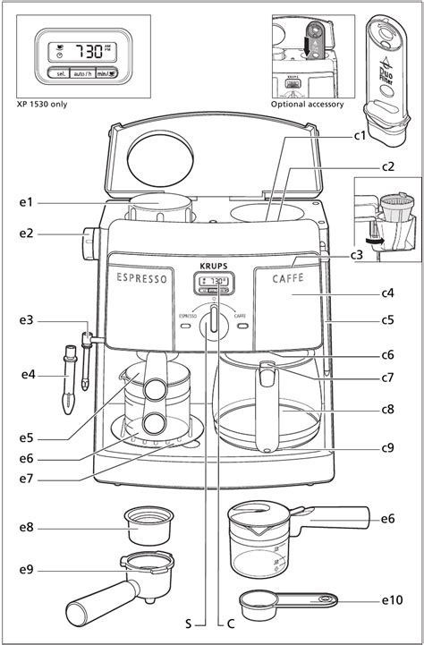 KRUPS XP1500/1530 - Espresso Coffee Maker Manual | ManualsLib