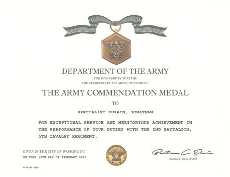 Army Commendation Medal