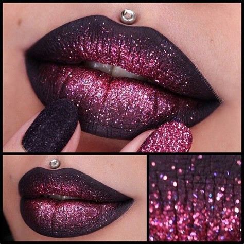 Mac glitter lipstick liked on Polyvore featuring beauty products, makeup, lip makeup and ...