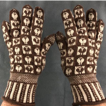 Sheep Sanquhar Gloves Pattern - Knitting Traditions