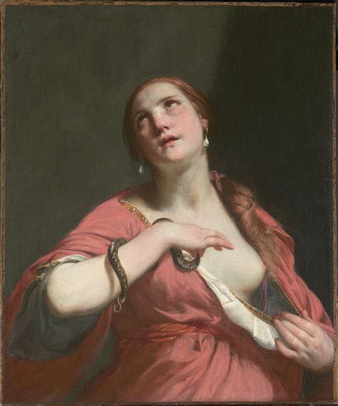 The Death Of Cleopatra Painting by Guido Cagnacci - Fine Art America