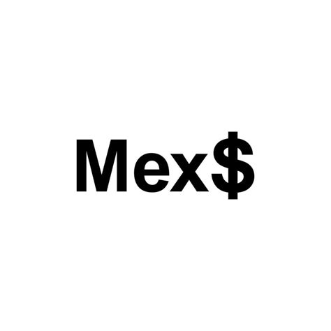 Mexico Currency Symbol. Mexican Peso Icon, MXN Sign. Vector ...