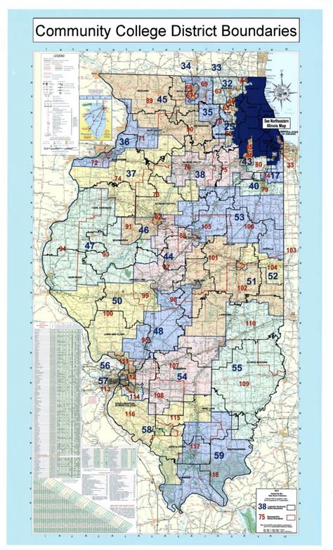 Illinois Community Colleges with Legislative District Boundaries (Statewide) – Illinois ...