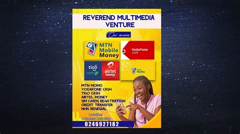 How to design a simple MTN MOMO/ VODAFONE CASH/ AIRTEL TIGO Flyer . || Photoshop CC tutorials ...