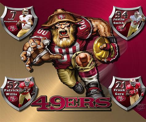 49ers Logo, cartoon nfl HD wallpaper | Pxfuel