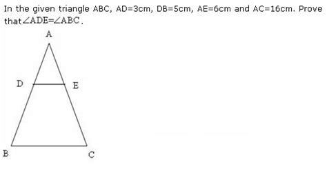 Converse of BPT ,Triangles - Notes, Questions & Answers for CBSE Class 10 - TopperLearning