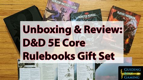 Unboxing & Review: D&D 5e Core Rulebooks Gift Set - YouTube