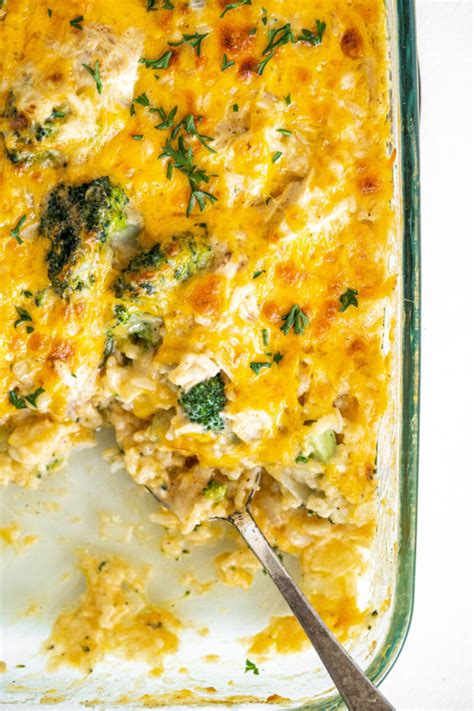 Cheesy Chicken and Broccoli Rice Casserole - Recipe Girl®