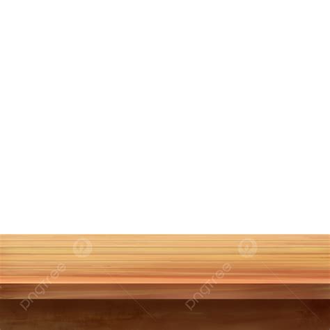Wooden Table Top PNG Transparent, Realistic Wooden Table With Front And Top View In Brown Color ...