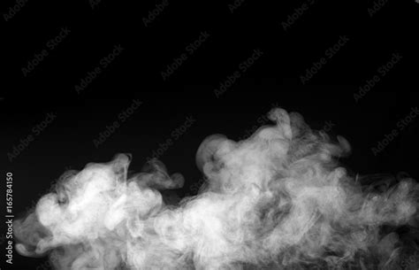 Texture of White Smoke on a black background Stock Photo | Adobe Stock