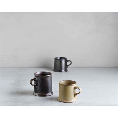 Kinto SCS-S01 Porcelain Coffee Mug - Beige - 8oz | Clumsy Goat Coffee