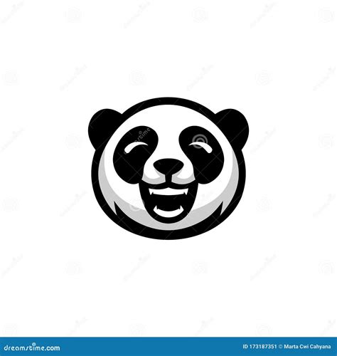 Head Panda Vector Logo Design Stock Vector - Illustration of shape ...