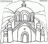 Alexander Nevsky Cathedral Coloring Page  Home sketch template