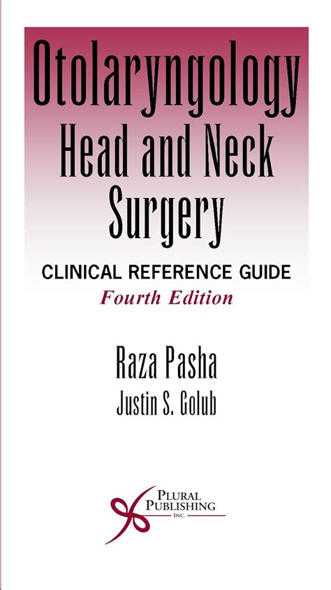 Otolaryngology-Head and Neck Surgery: Clinical Reference Guide: 8601419547951: Medicine & Health ...