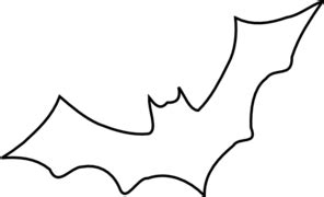 Outline Bat Clip Art at Clker.com - vector clip art online, royalty free & public domain