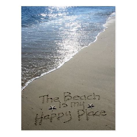 The Beach is my Happy Place Postcard | Zazzle