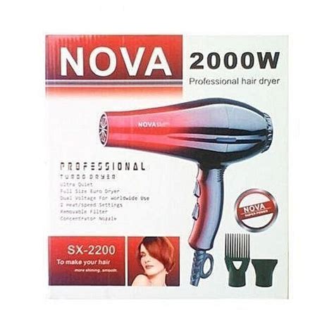 Nova 2000w Professional Hair Dryer