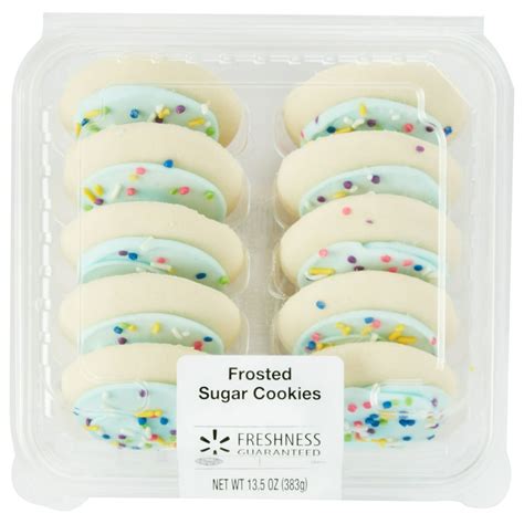 Freshness Guaranteed Frosted Sugar Cookies, 13.5 oz, 10 Count - Walmart.com - Walmart.com