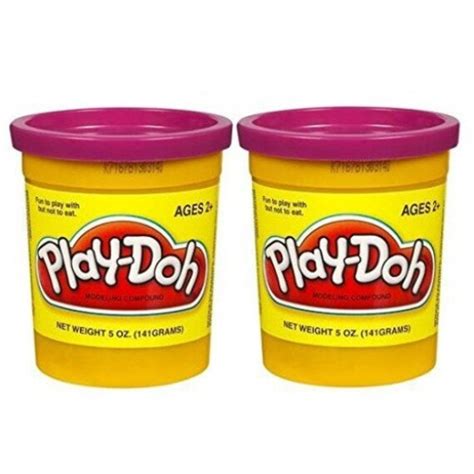 Purple Play-Doh 2 Cans 5 oz each 10 oz total Purple Play