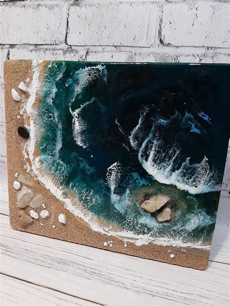 Pictures of the Ocean Epoxy Painting Epoxy Resin Art Ocean - Etsy