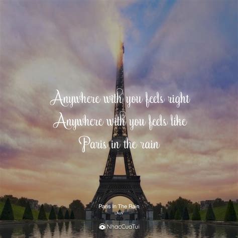 Paris in the rain lyrics