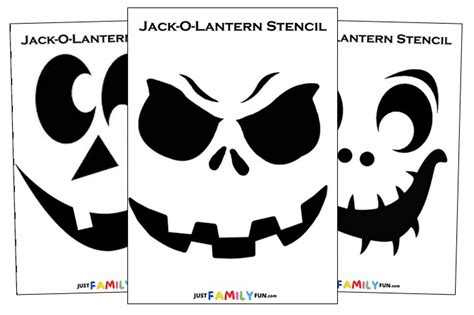 25 Free Printable Halloween Pumpkin Stencils | Just Family Fun