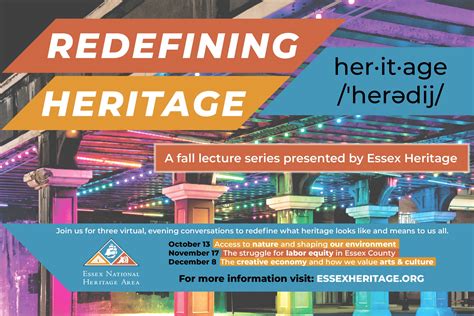 Fall Program Series: "Redefining Heritage" - Essex National Heritage Area