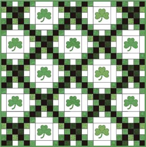 Luck of The Irish Chain Quilt (Double) | Craftsy | Irish quilt patterns ...