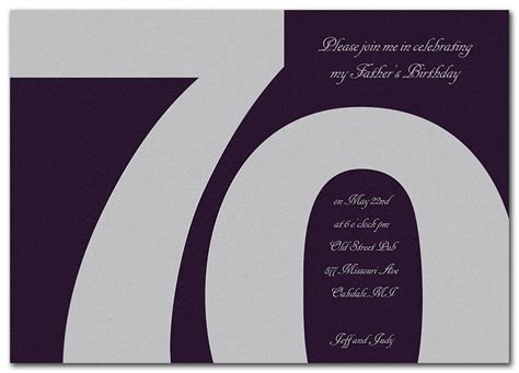 Cool 70th Birthday Invitations | Dolanpedia