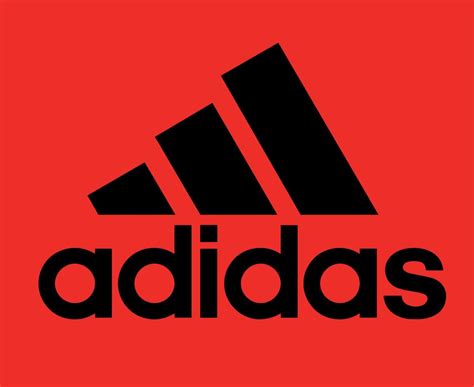 Adidas Logo Black Symbol With Name Clothes Design Icon Abstract football Vector Illustration ...